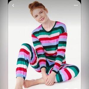 Joyspun Women’s Long Sleeve Pj Set Size large (12-14)